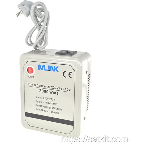Transformador de Corriente 220V a 110V Convertidor 3000W Potencia Maxima (1/5)