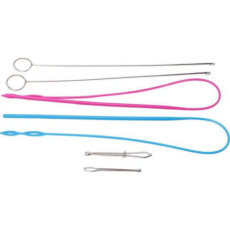 Set mit 6 Nähschlaufen aus Edelstahl, komplettes, verformungsbeständiges Werkzeug, für Heimnähprojekte und DIY-Projekte. (1/5)