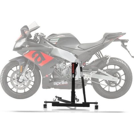 Alzamoto centrale - ConStands Power-Evo - Compatibile Aprilia RS4 125/RS 125 - Capacità 300 kg - Leggero 17 kg