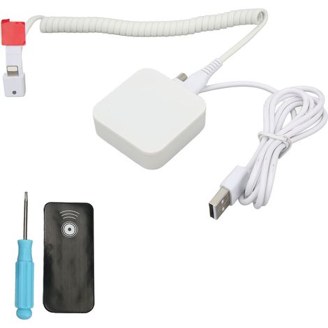 Support antivol pour téléphone avec alarme de sécurité, fonction charge, présentoir pour appareil photo, tablette iOS, modèle antidémarreur. (1/5)
