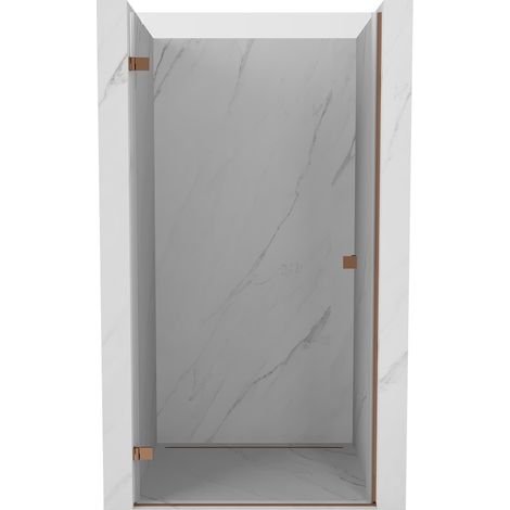 Mexen Lunar-B porte de douche pivotante gauche 65 cm, transparent, or rose - 832-065-000-60-00-L (1/5)