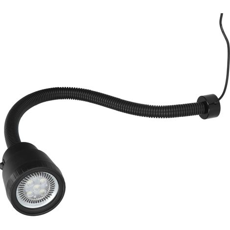 Lampe LED 5 W pour machines-outils, avec tuyau universel et protection oculaire, lumière blanche, pour établi industriel, 100-240 V (1/5)