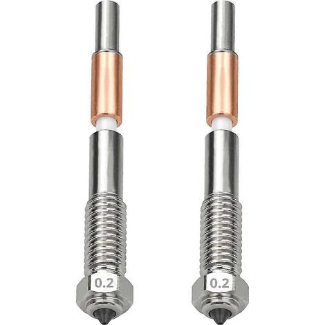 Buses bimétalliques QIDI Plus4 à démontage rapide, isolation céramique intégrée, buses de 0,2 mm, résistance aux hautes températures (1/5)