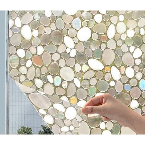 Pellicola oscurante per finestre，Pellicola opaca per vetri，Controllo termico statico non adesivo，Pellicola decorativa oscurante，50 cm x 2 m (1/5)
