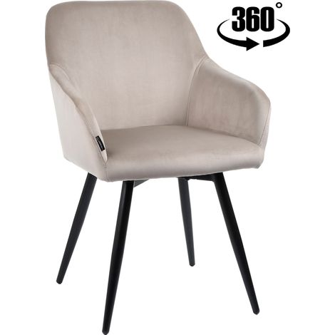 ESMO Polsterdrehstuhl, Samt beige (1/5)