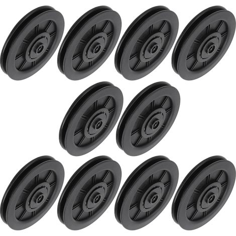 10 Poulies de Fitness Universelles en Nylon avec Roulements 100mm pour Équipement Sportif (1/5)