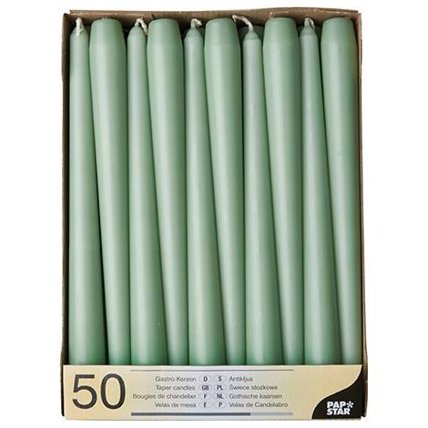 Papstar 88341 candela di cera Rotondo Verde 50 pezzo(i) (1/3)