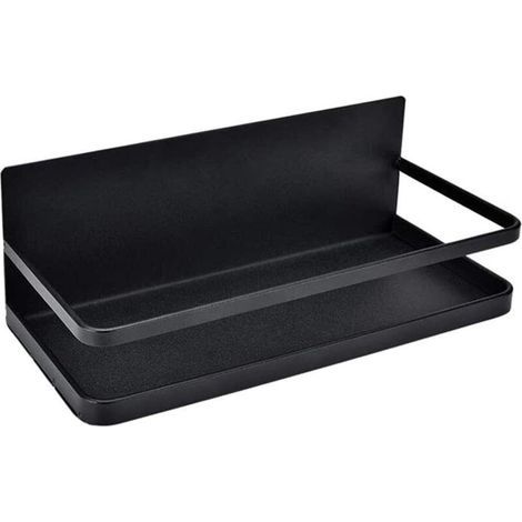 Étagère à épices pour Réfrigérateur, étagère Suspendue pour Réfrigérateur de Cuisine, étagère de Rangement Magnétique Multifonctionnelle sans poinçon pour Organiseur de Maison (Noir)- (1/5)