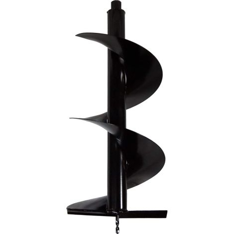 1 - Mèche De Tarière - Accessoire De Forage - Pour Clôtures Et Plantations - Acier Robuste - Jardinage - Noir - 30x80cm (1/4)