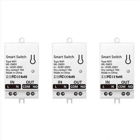 Module de contact sec Tuya Smart WiFi 10 A universel CA 85-265 V (1/5)