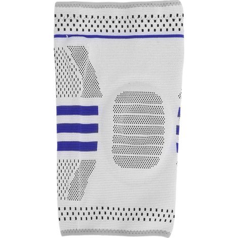 Genouillère avec anneau en silicone, absorption des chocs, support de genou de sport, manchon de compression protecteur pour les douleurs articulaires et l'entraînement au basketball. (1/5)