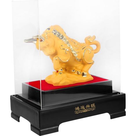 Chinesische Tierkreiszeichen Figur Ochse aus Kunstharz (1/5)