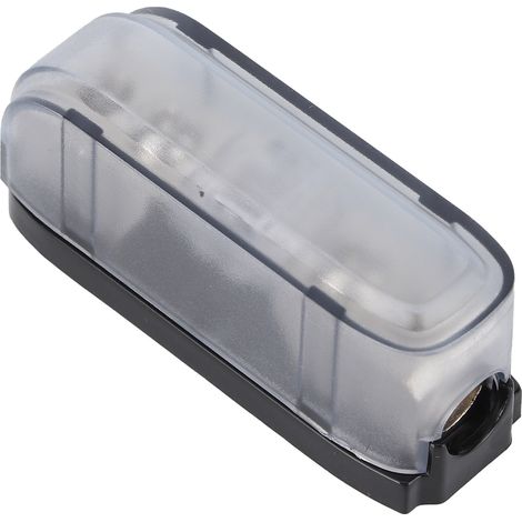 Bloc de distribution fusible AGU 80A pour voiture - Porte-fusible monovoie audio avec boîtier transparent et contacts nickelés (1/5)