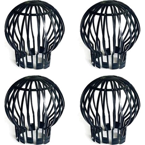 Lot de 4 Crapaudine de Gouttière Filtre Gouttiere Flexibles en Plastique Grillage Gouttiere Garde les Gouttières non Obstruées par Des Feuilles de la Mousse de la Boue et Autres Débri
