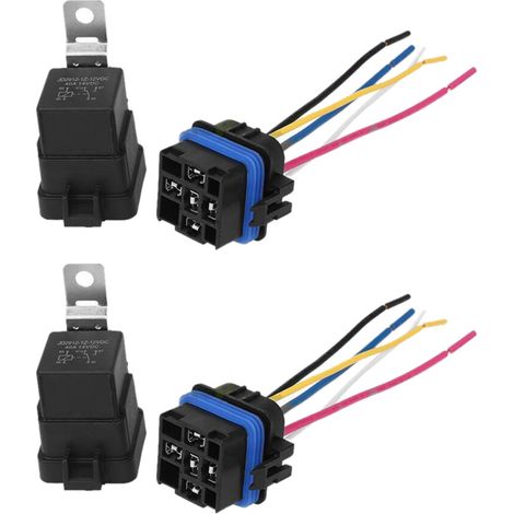 relés automáticos impermeables / 12 V 40 A integrados para automoción y enchufe de 5 pines (1/2)