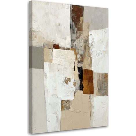 Wandbild Moderne Abstrakt in beigen und braunen Farben 20x30 (1/5)