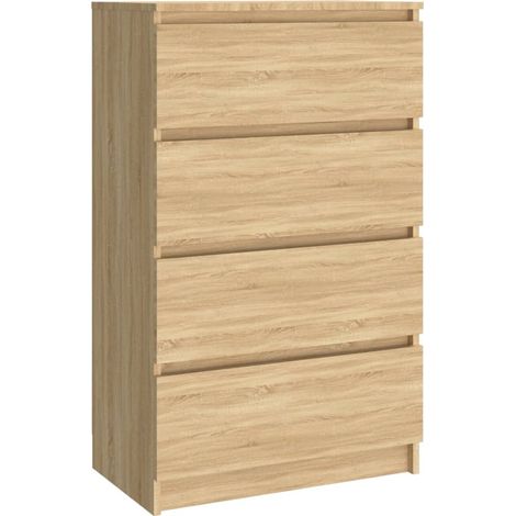Credenza buffet cassettiera mobile contenitore organizer cucina soggiorno soggiorno Sonoma 60 x 35 x 98,5 cm derivati del legno marrone 020031617