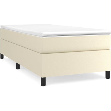 Maison Exclusive - Struttura Letto a Rete a Molle Crema 80x200 cm in Similpelle
