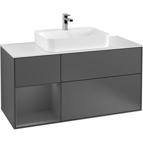 V&B Waschtischunterschrank Finion 120cm, Pl w m, Rg l A m, Anthrac. m (1/2)