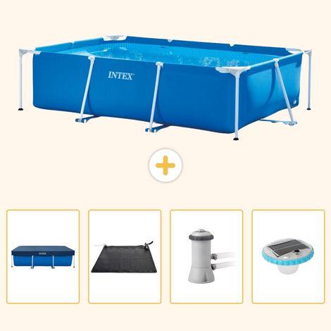 Intex Piscine Tubulaire Rectangulaire - 300x200x75 cm - 5-pièces S154 (1/5)