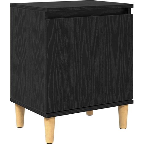 Maison Exclusive - Armario de Noche Roble Negro 40 x 30 x 50 cm