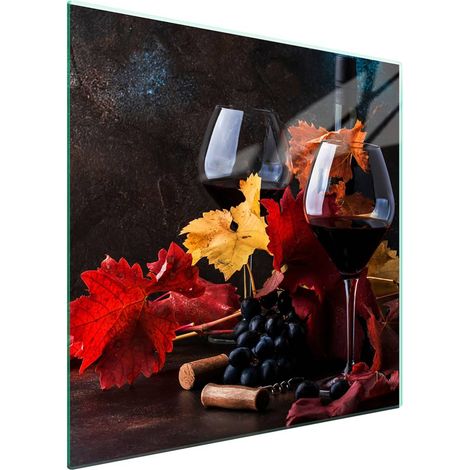 protège-plaque de cuisson en verre 50x52 Vin (1/5)