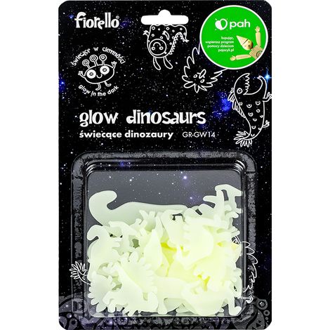 Decoraciones fluorescentes de dinosaurios, surtido, 24 piezas. fiorello GR-GW14 (1/2)