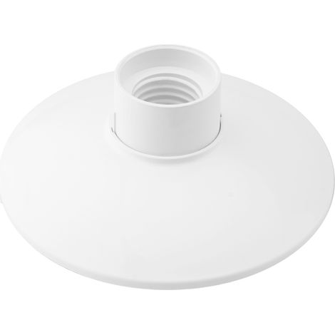 Portalámparas Plano de Superficie para Bombillas LED E27 Casquillo Gordo Blanco