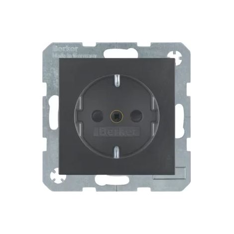 Berker Steckdose SCHUKO erh BS B.3/B.7 anthr 47231606 (1/2)
