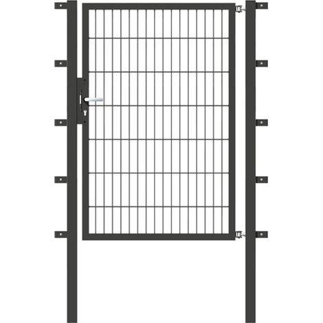ALBERTS Einzeltor Flexo, fvz.anthr.Kst.b.RAL 7016, lichte BxH1000x1400, PF60x60/1900mm (1/5)