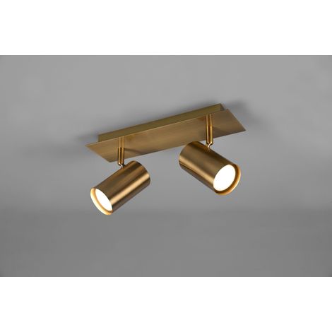 Faretto soffitto Trio MARLEY oro 2 luci GU10 orientabile