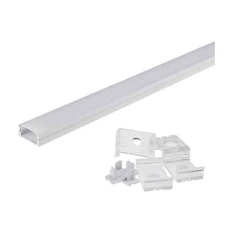 Canalina per Strip LED 5191 17,6 x 7 mm Larghezza Interna Max Barra 2 Mt (1/2)