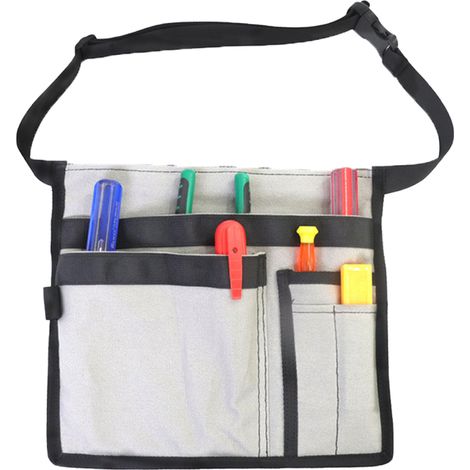 Ceinture À Outils - 5 Poches - Toile Oxford - Ajustable Jusqu'à 110 cm - Pour Charpentiers Jardiniers Et Bâtiment (1/5)