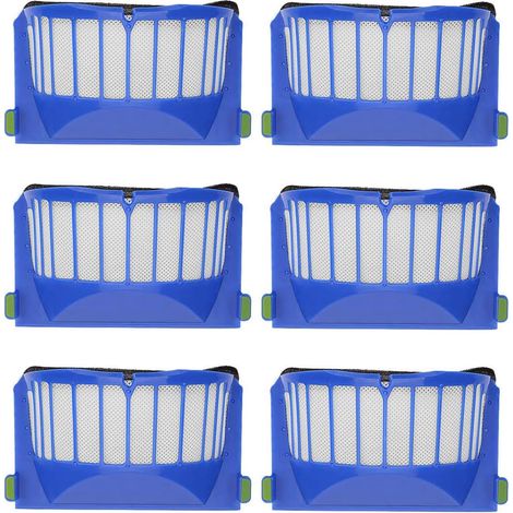 Lot de 6 filtres de rechange pour aspirateurs iRobot Roomba 600, 605, 610, 620, 630, 650 et 660 (1/5)