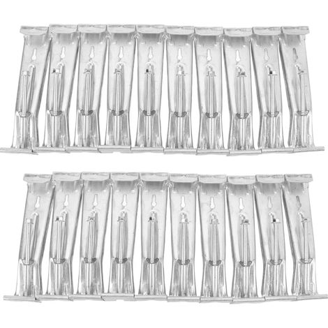 20 Pcs Hidden Gutter Hangers, Quick Screw Gutter Clips, Heavy Duty Rain Gutter Brackets Fastener with Pre Inserted Screws for 5inch Aluminum Gutters for Repairing Fallen Gutters (1/5)