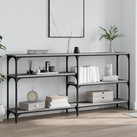 Konsolentisch Grau Sonoma 160x29x75 cm Holzwerkstoff vidaXL (1/5)
