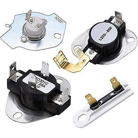 Kit thermostat et fusible thermique amélioré pour sèche-linge Whirlpool Kenmore (1/3)