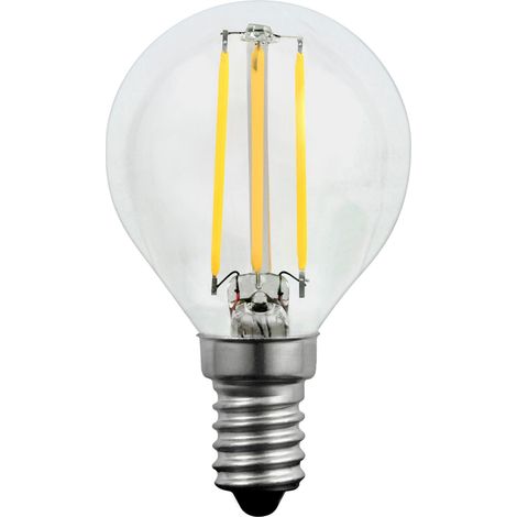 Ampoule LED à filament G45 E14 400 lm Platine 305077 Polux (1/3)