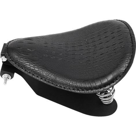 Cuscino per sella da moto, in PU resistente, facile da installare, nero (1/2)