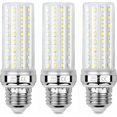 Ampoules de Maïs LED 20W, Équivalent 150W Ampoule Incandescente, 2300LM, 4000K Blanc Neutre, Ampoules à E27 Vis Edison, 3 Pièces NPTERBL (1/5)