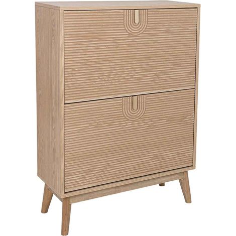 Zapatero de madera marrón 70x29x102h cm (1/5)
