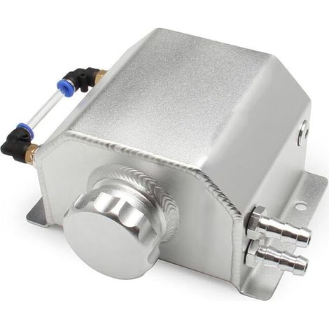 Vase d'expansion du Liquide de Refroidissement, Réservoirs d'expansion de trop-Plein de Liquide de Refroidissement de Voiture en Aluminium 1L (1/4)