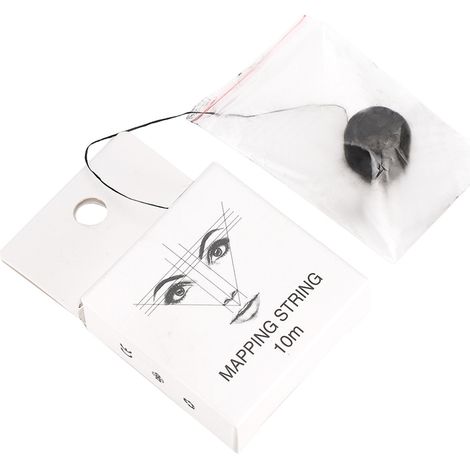 Fil à tracer microblading pré-encré 10m pour sourcils - Outil de marquage professionnel (1/5)