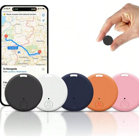 2 mini traceurs GPS, traceur GPS pour voiture avec étui magnétique résistant aux intempéries, dispositif de suivi caché alimenté par batterie pour véhicules, couleur aléatoire (1/5)