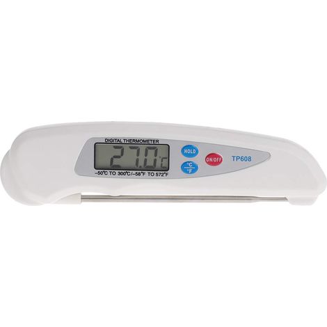 Thermomètre à viande numérique à lecture instantanée, thermomètre alimentaire pliable et étanche, idéal pour la cuisson, le barbecue, les grillades (1/5)