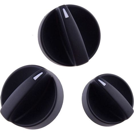 Adecuado para juegos de 3 piezas de cubiertas para botones de interruptores de aire acondicionado/calefacción de automóviles, aplicable a la Serie 6 2006-2008 GV2W-61-195 GV3A-61-195