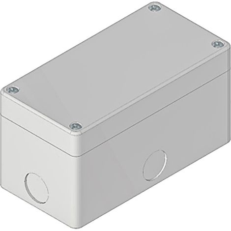 Boîtier de bouton-poussoir, couleur Gris en ABS, diamètre: 22mm ( Prix pour 1 ) (1/2)