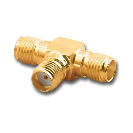 Adaptador en T con conector SMA / conector SMA / conector SMA
