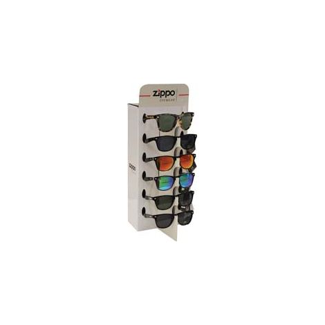 ESPOSITORE OCCHIALE DA SOLE POLICARBONATO SERIE CLASSIC PZ.6- - cm.18x16x43h. - 1 espositore ZIPPO