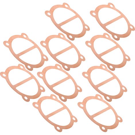 Lot de 10 joints pour compresseur d'air, plaque de soupape en cuivre, accessoire pour pompe de 65 mm de diamètre de cylindre (1/5)